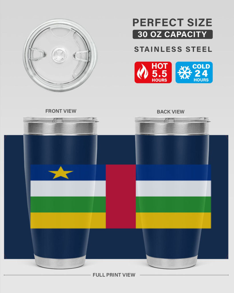 Central African Republic 165#- world flags- Tumbler