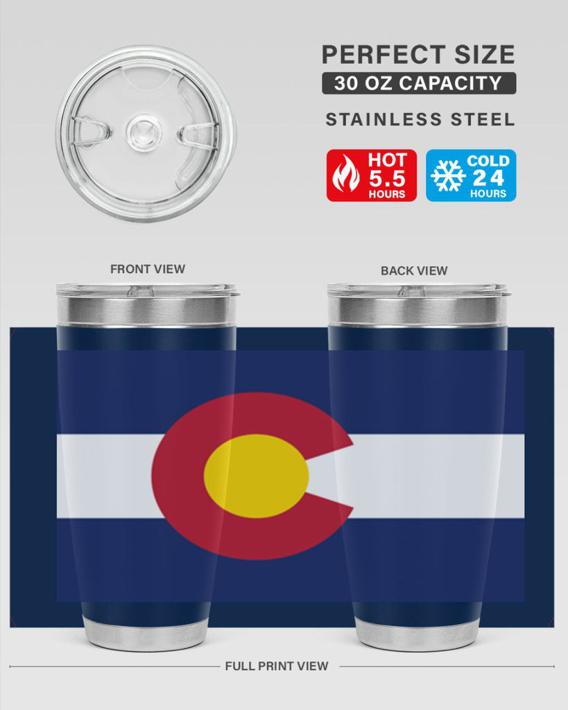 Colorado 46#- Us Flags- Tumbler