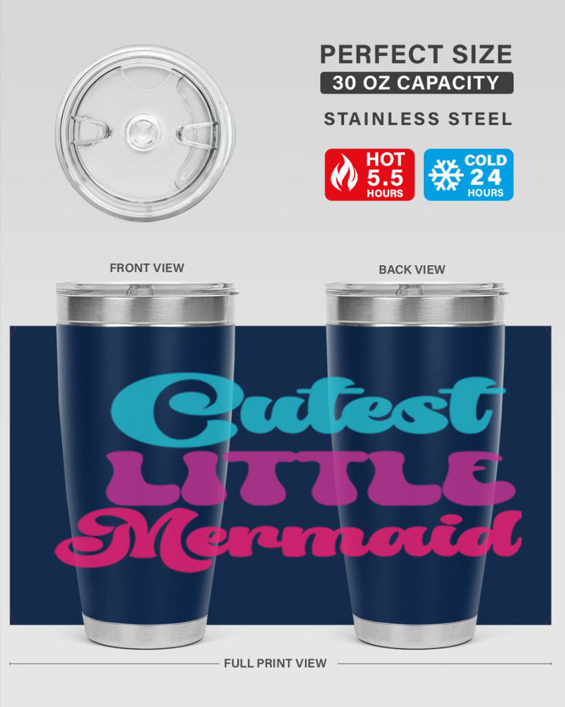 Cutest Little Mermaid 90#- mermaid- Tumbler