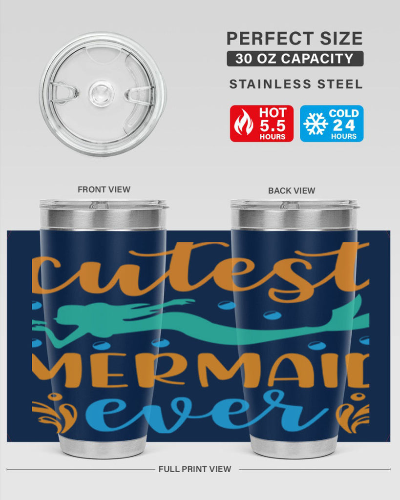 Cutest Mermaid Ever Design 102#- mermaid- Tumbler