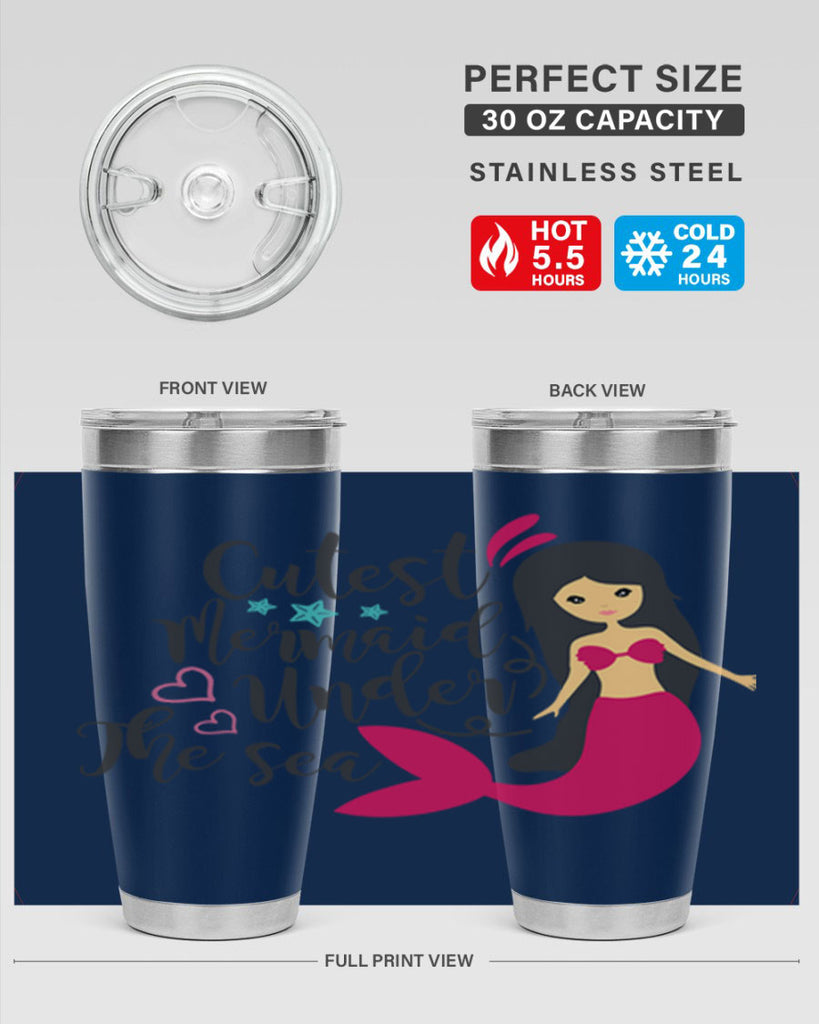 Cutest Mermaid under the sea 95#- mermaid- Tumbler