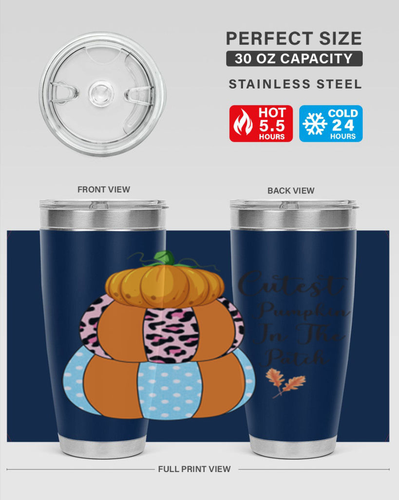 Cutest Pumpkin in the Patch 64#- fall- Tumbler