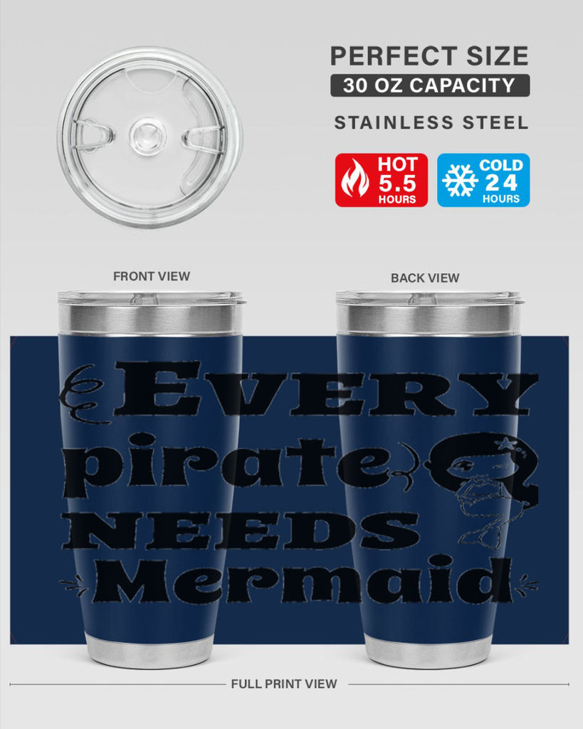 Every pirate needs Mermaid 163#- mermaid- Tumbler