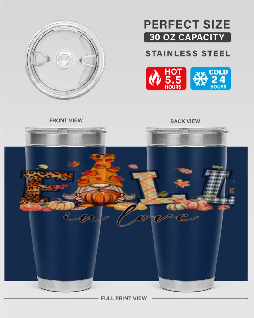 FALLinloveFallGnome 151#- fall- Tumbler