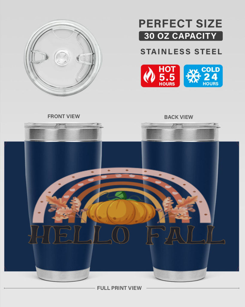Fall Boho Rainbow 91#- fall- Tumbler
