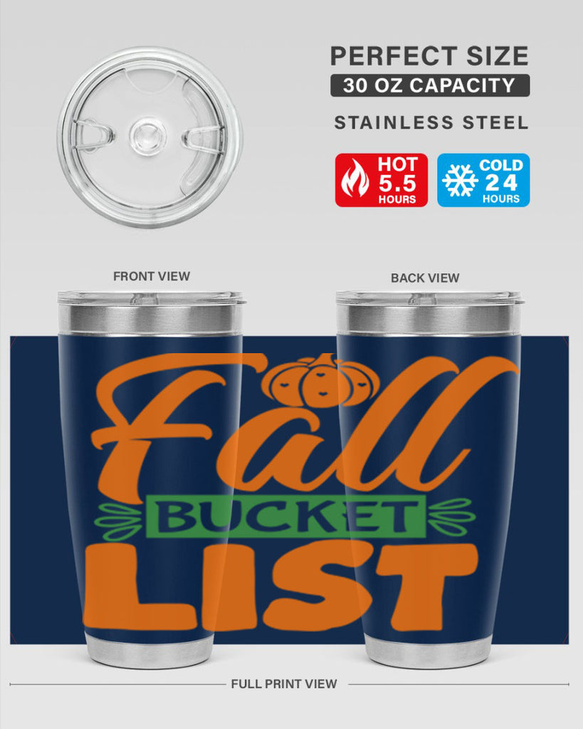 Fall Bucket List 93#- fall- Tumbler