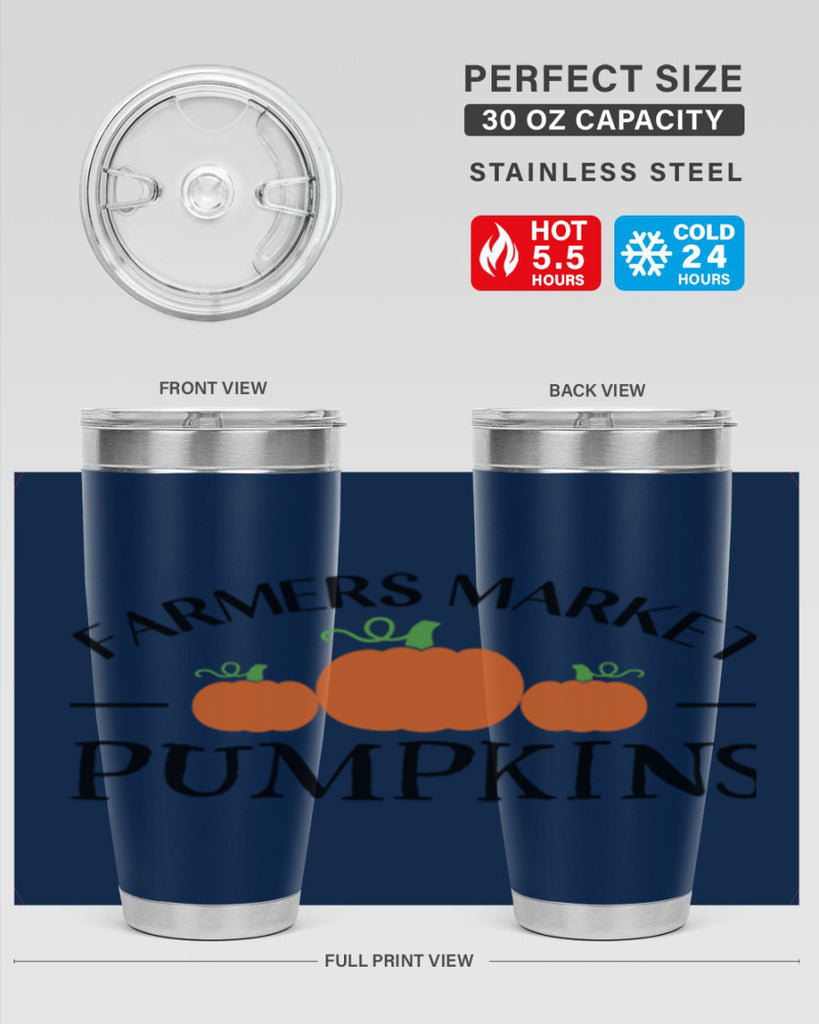 Farmers Market Pumpkins 178#- fall- Tumbler