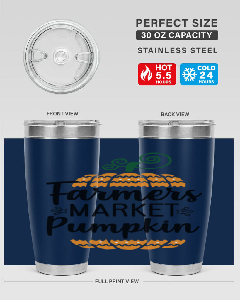 Farmersmarketpumpkin 179#- fall- Tumbler