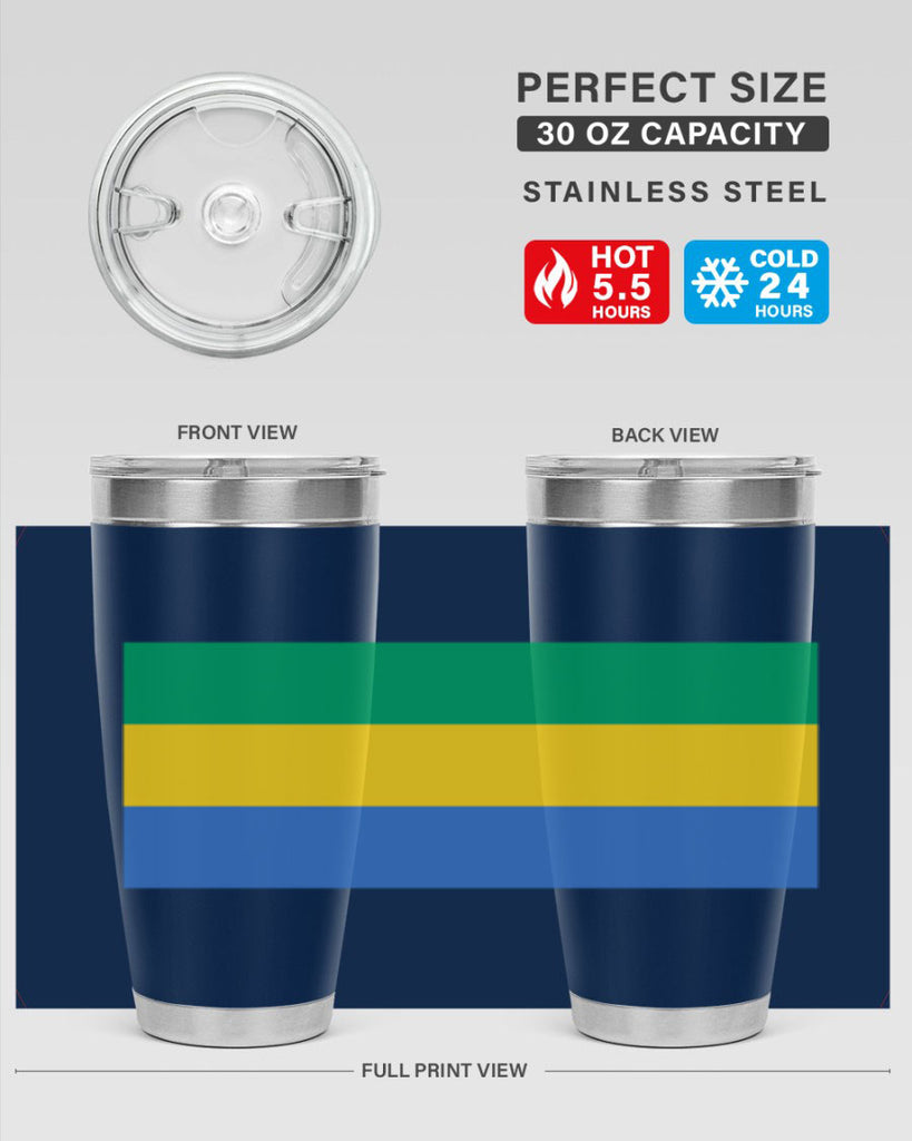 Gabon 136#- world flags- Tumbler