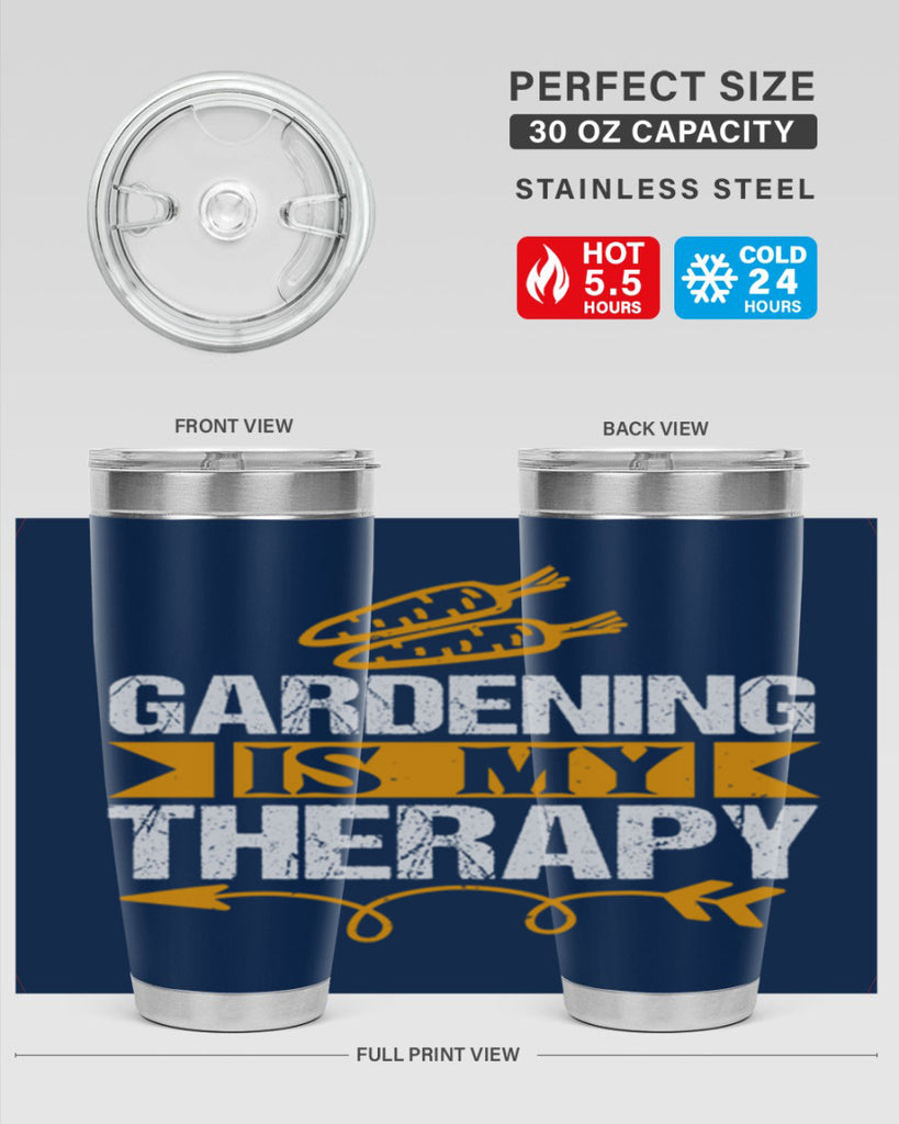 Gardending is my Therapy 64#- farming and gardening- Tumbler