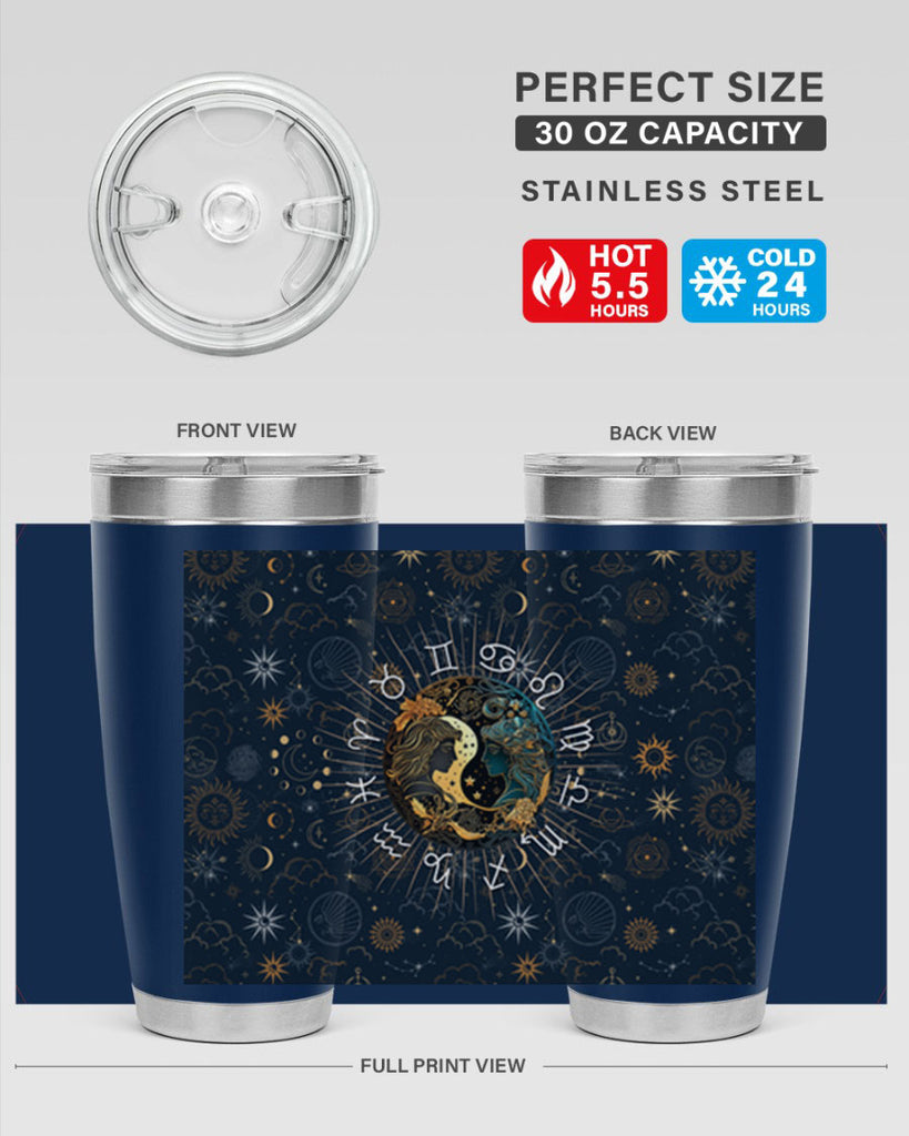 Gemini Straight 219#- zodiac- Tumbler