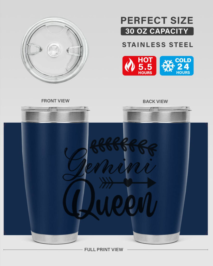 Gemini queen 232#- zodiac- Tumbler