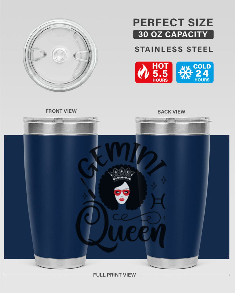 Gemini queen 233#- zodiac- Tumbler