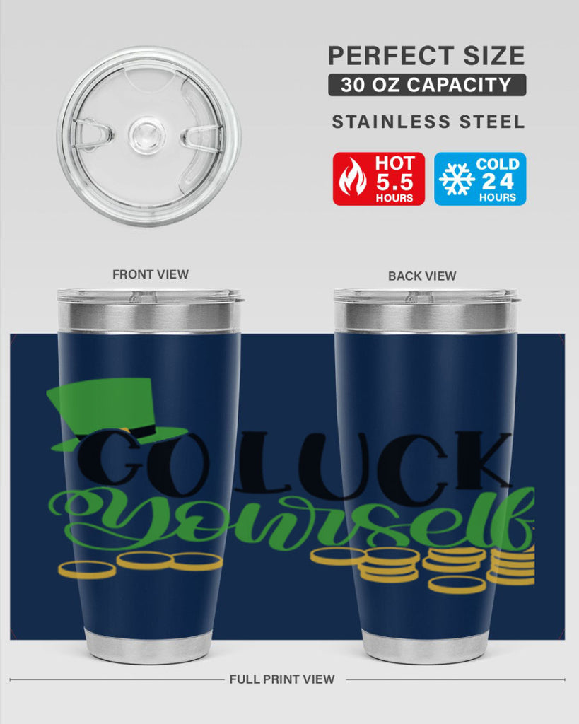 Go Lucky Yourself Style 98#- St Patricks Day- Tumbler