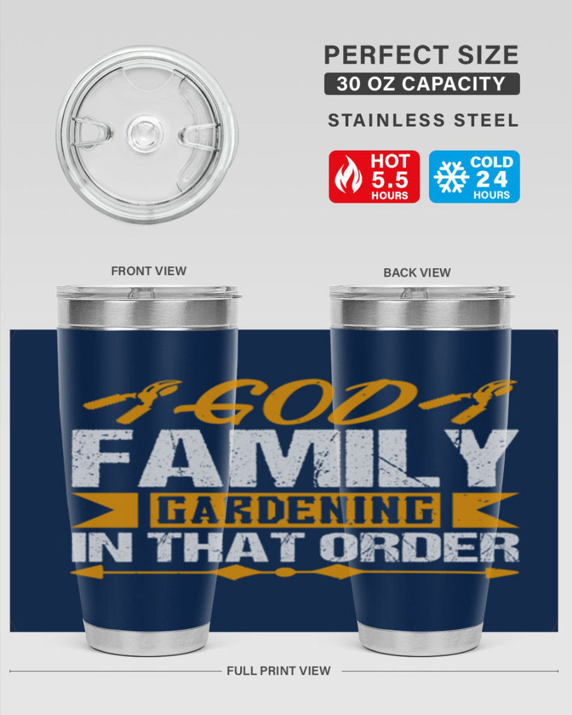 God Family Gardending in that order 60#- farming and gardening- Tumbler