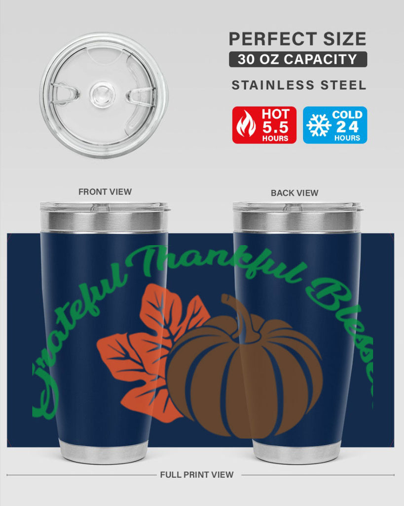 Grateful Thankful Blessed 214#- fall- Tumbler