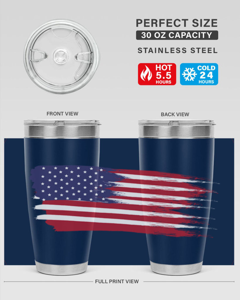 Grunge Flag 54#- Us Flags- Tumbler