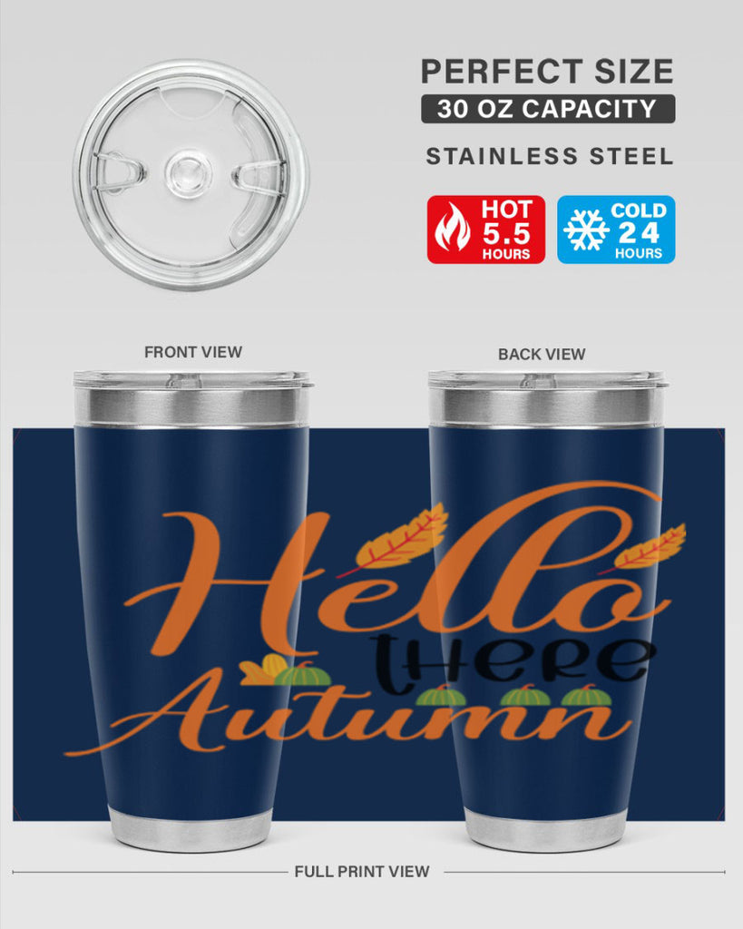 Hello There Autumn 297#- fall- Tumbler