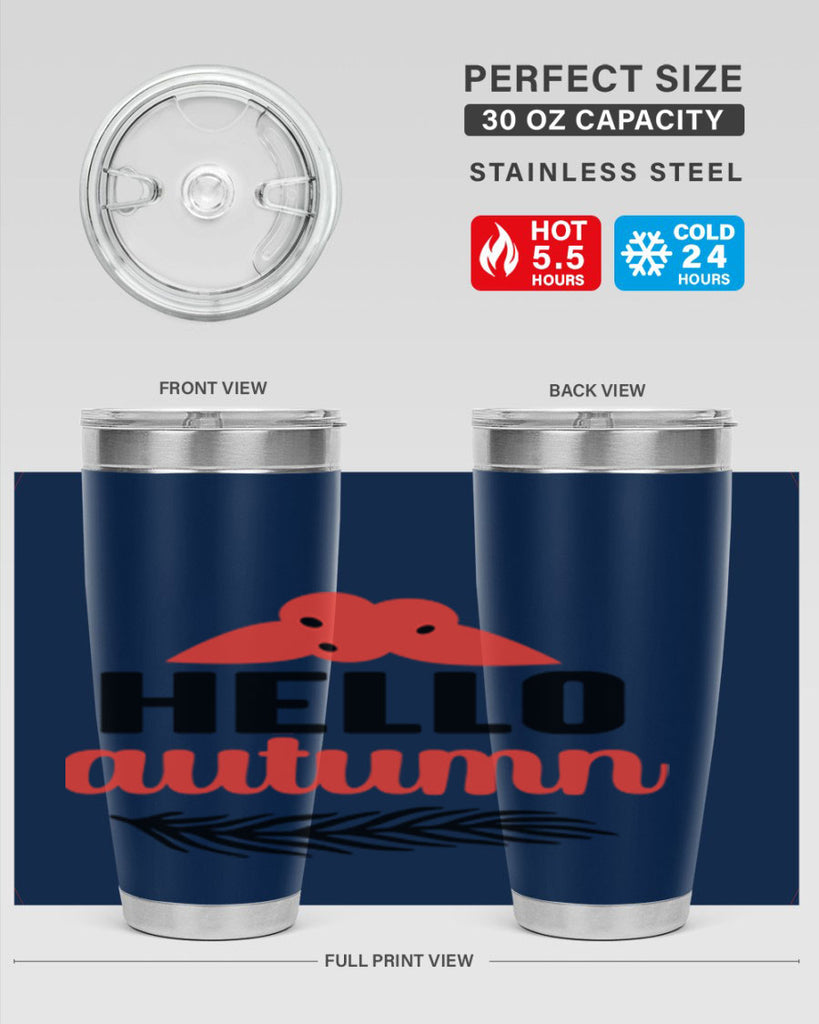 Hello autumn 269#- fall- Tumbler