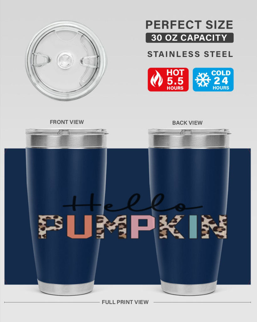 Hello pumpkin 289#- fall- Tumbler