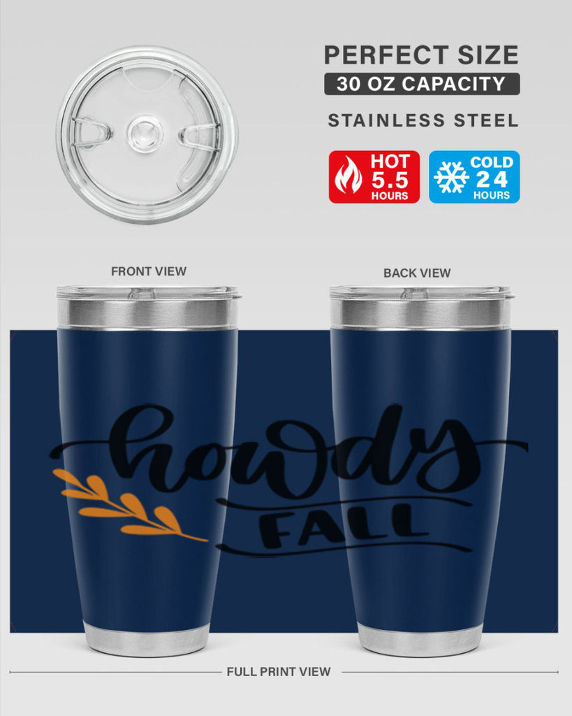 Howdy Fall 496#- fall- Tumbler