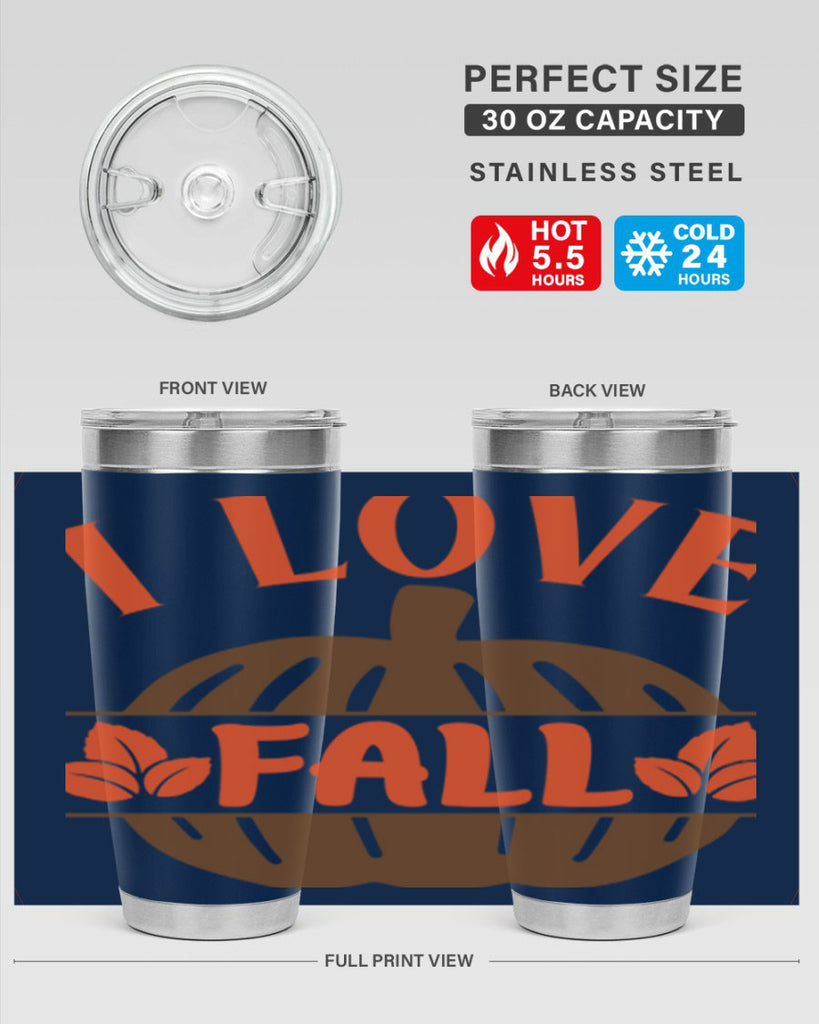 I Love Fall 337#- fall- Tumbler
