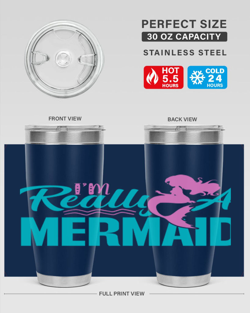 I m Really A Mermaid 212#- mermaid- Tumbler