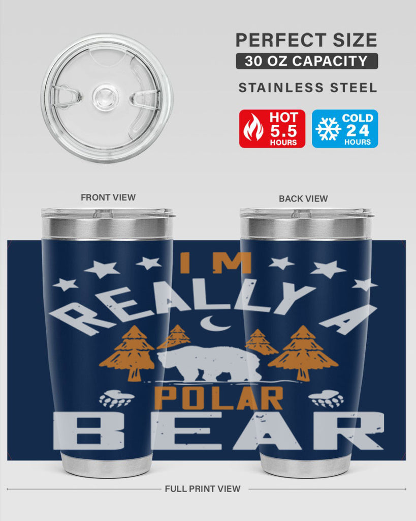 I'm really a polar bear 17#- Bears- Tumbler