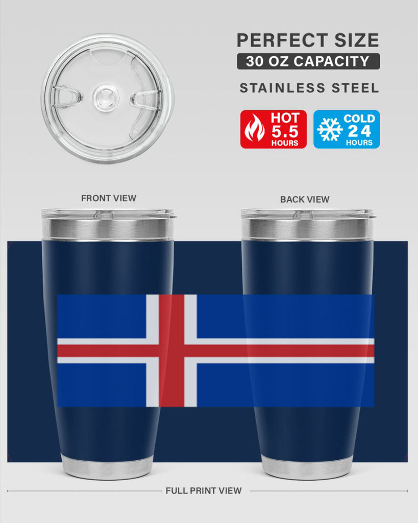 Iceland 122#- world flags- Tumbler