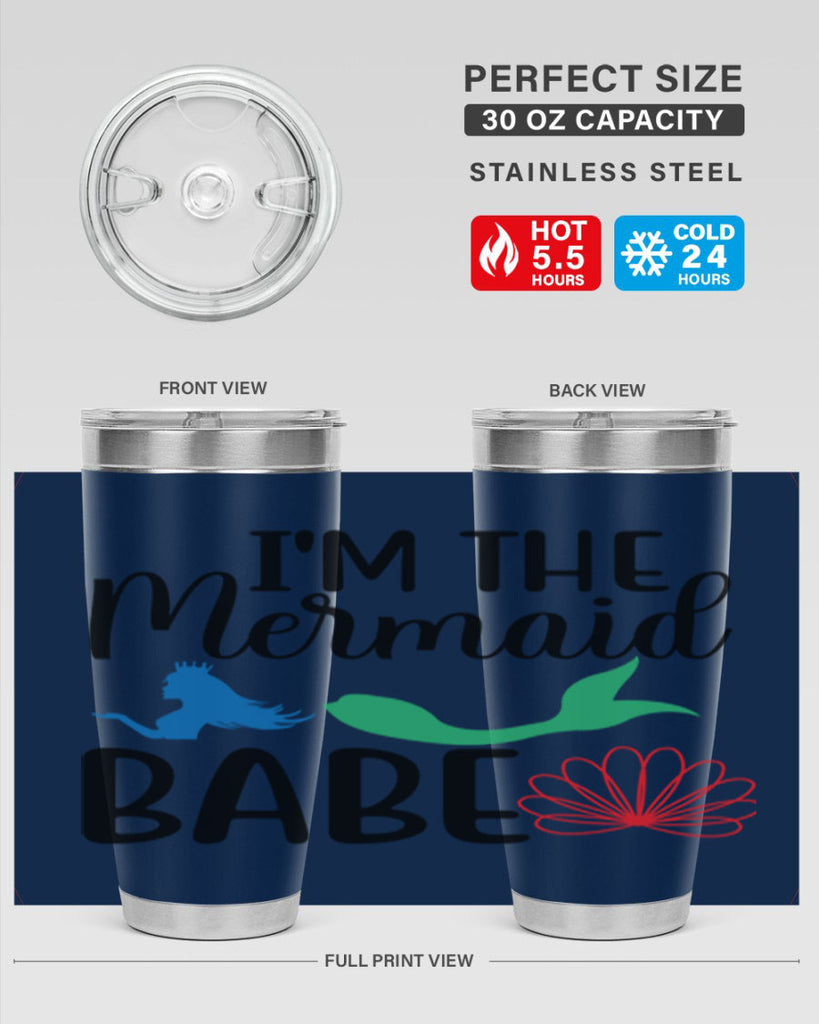 Im the Mermaid Babe 264#- mermaid- Tumbler