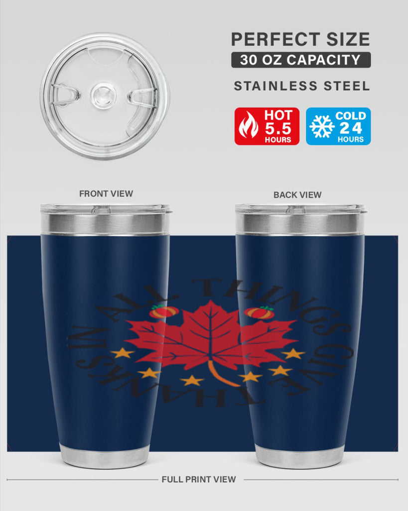 Inallthingsgivethanks 353#- fall- Tumbler