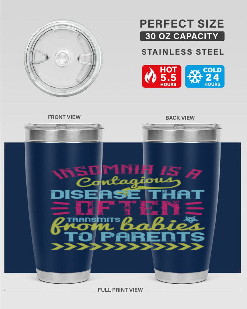 Insomnia is a contagious disease that often transmits from babies to parents Style 115#- baby- tumbler