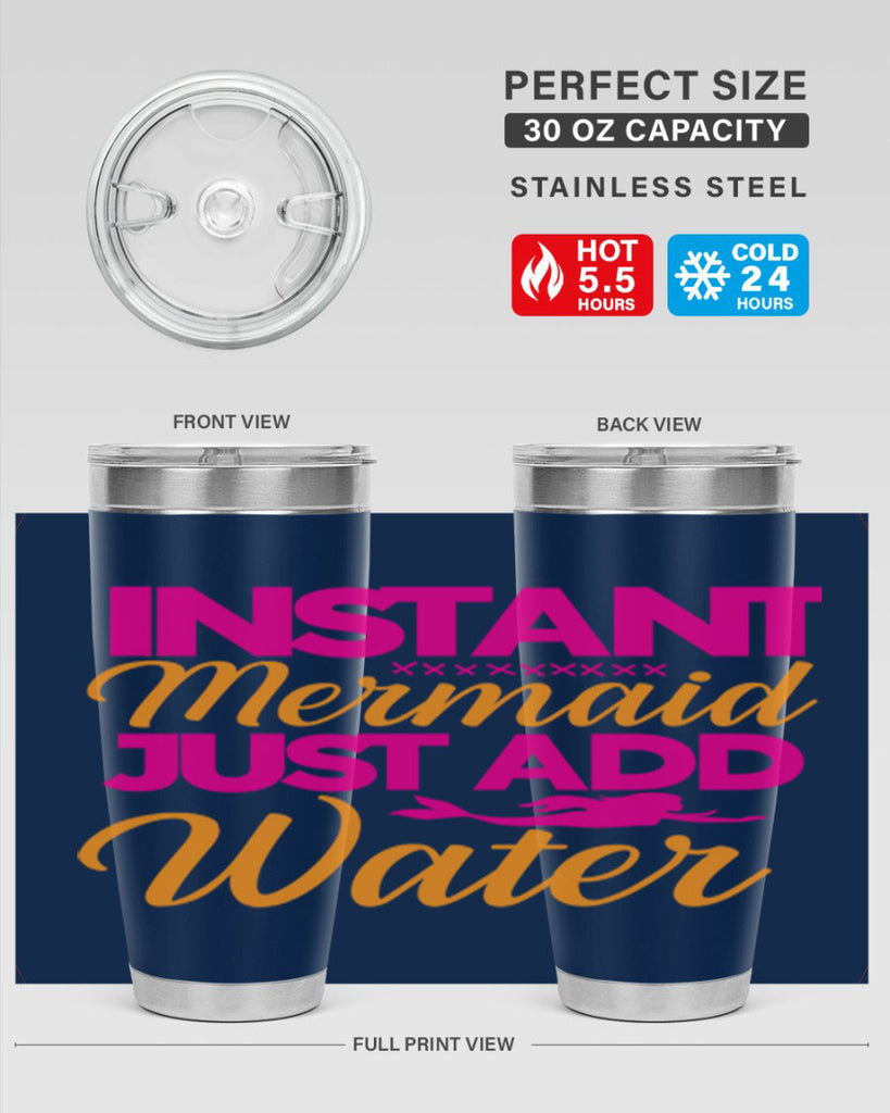 Instant Mermaid Just Add Water 267#- mermaid- Tumbler