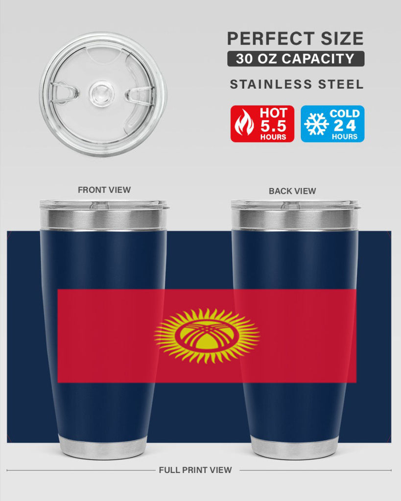 Kyrgyzstan 106#- world flags- Tumbler