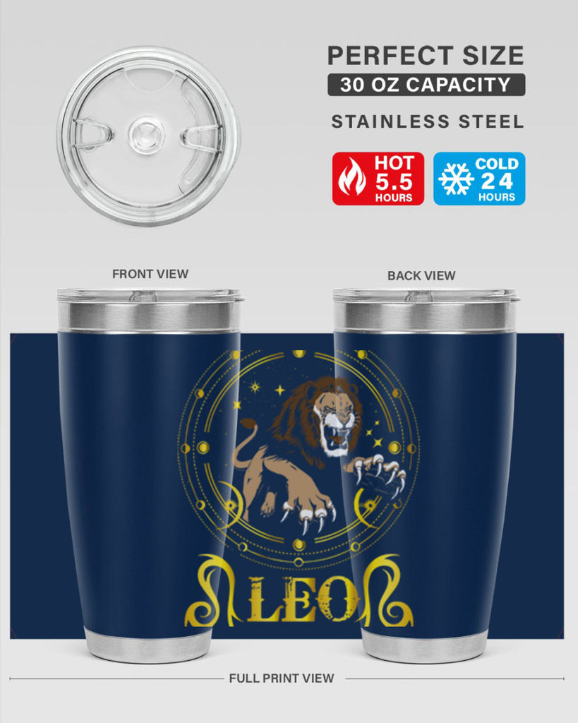 Leo 297#- zodiac- Tumbler