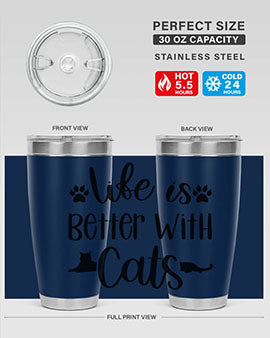 Life Is Better With A Cats Style 99#- cat- Tumbler