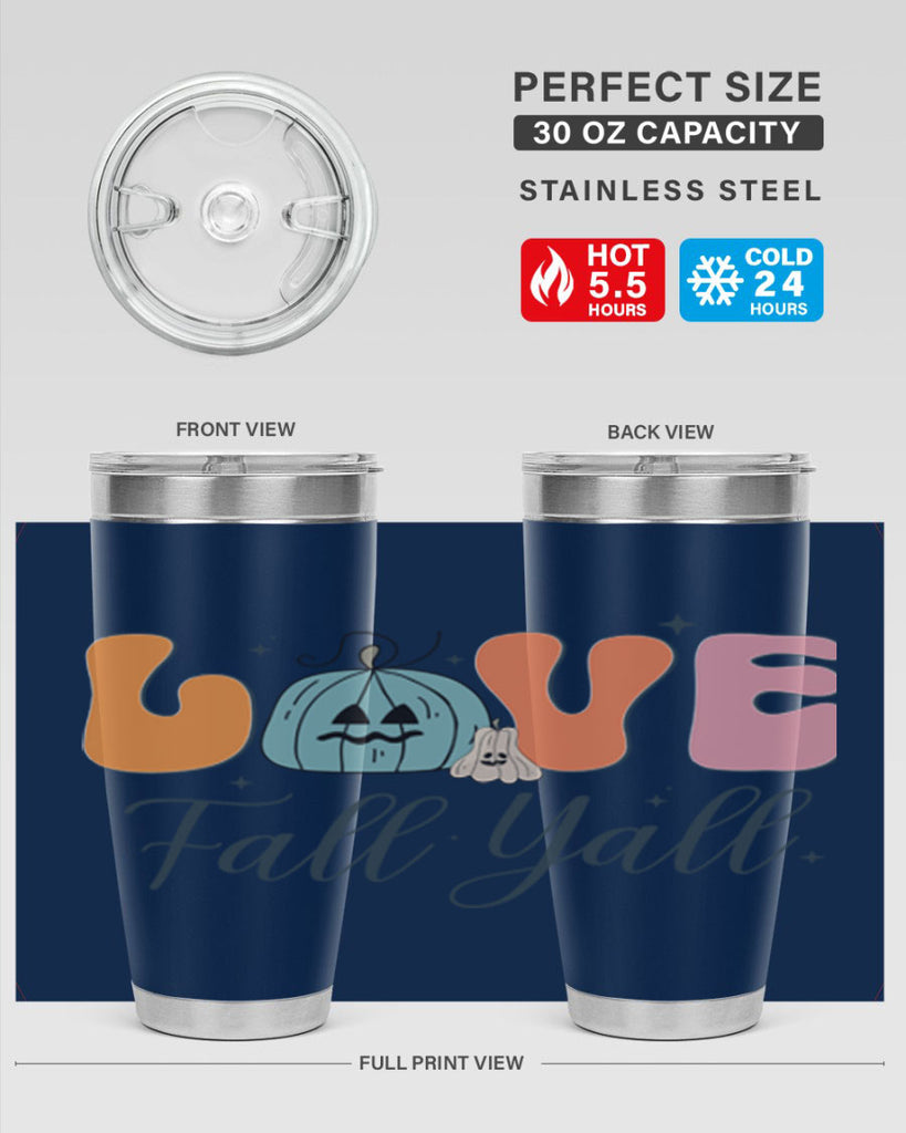 Love Fall Yall 413#- fall- Tumbler