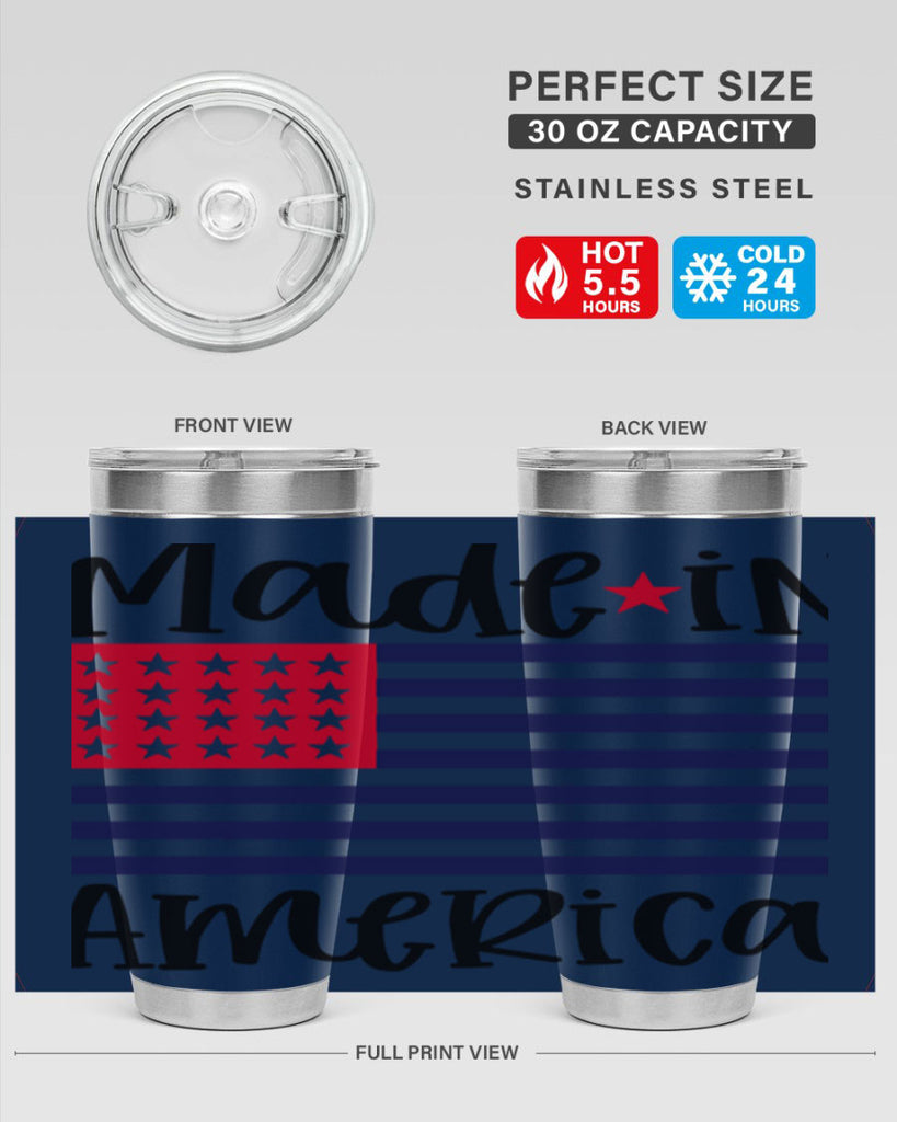 Made in America Style 164#- Fourt Of July- Tumbler