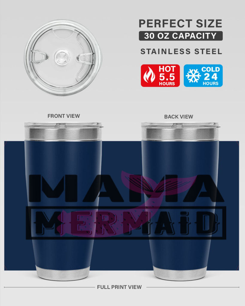 Mama mermaid 317#- mermaid- Tumbler