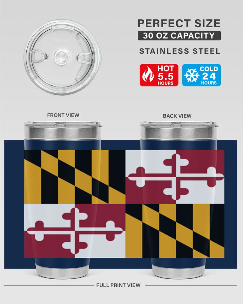 Maryland 32#- Us Flags- Tumbler