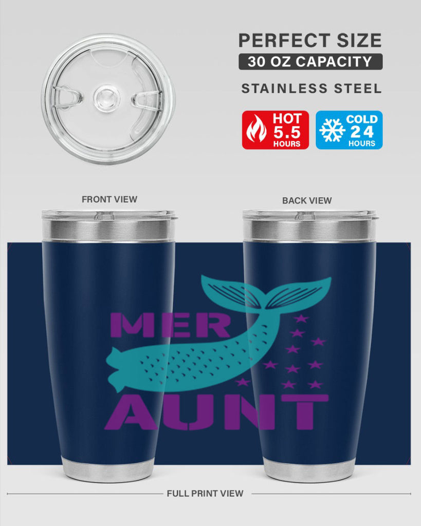 Mer Aunt 319#- mermaid- Tumbler