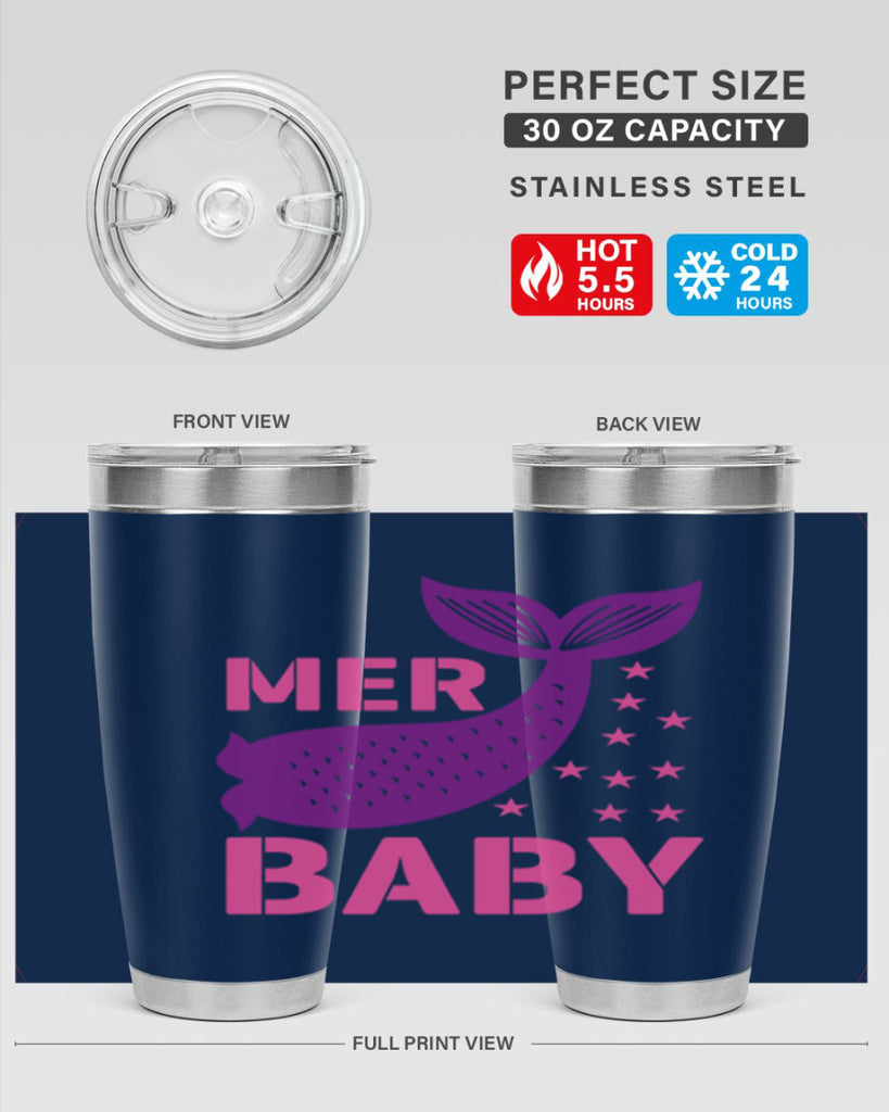 Mer Baby 321#- mermaid- Tumbler