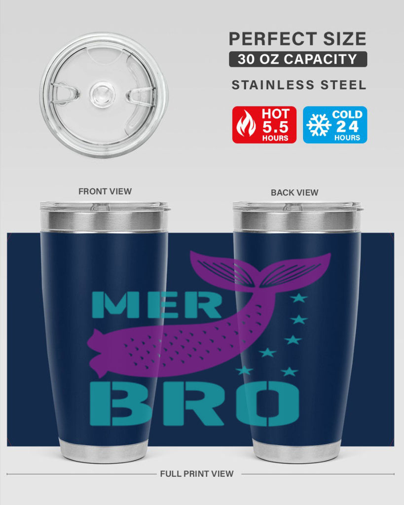 Mer Bro 322#- mermaid- Tumbler