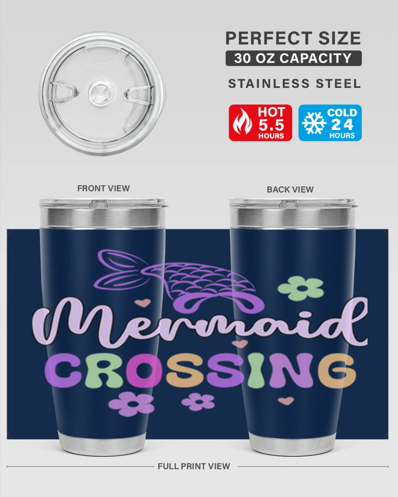 Mermaid Crossing 401#- mermaid- Tumbler