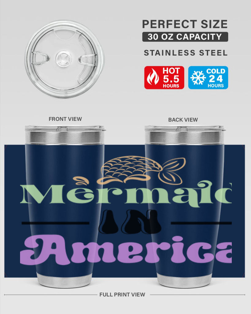 Mermaid In America 420#- mermaid- Tumbler