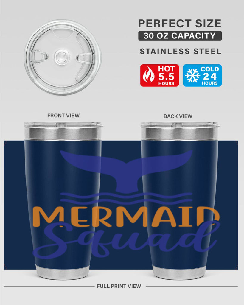 Mermaid Squad 379#- mermaid- Tumbler