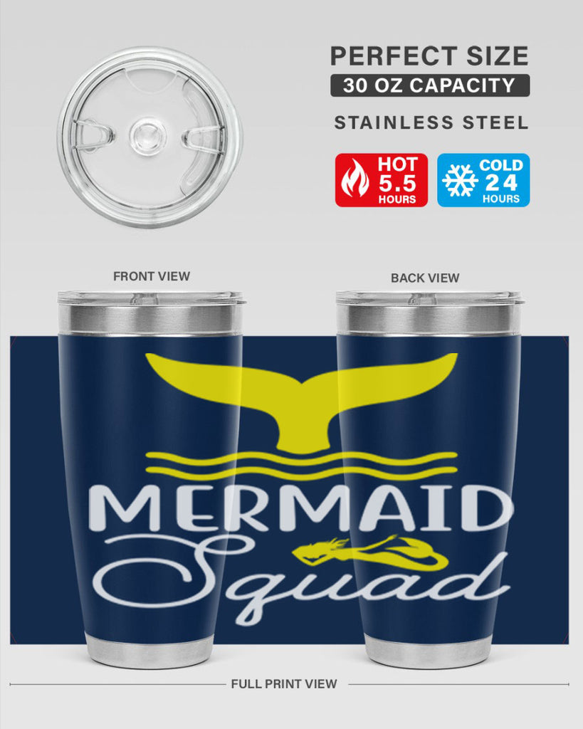 Mermaid Squad 380#- mermaid- Tumbler