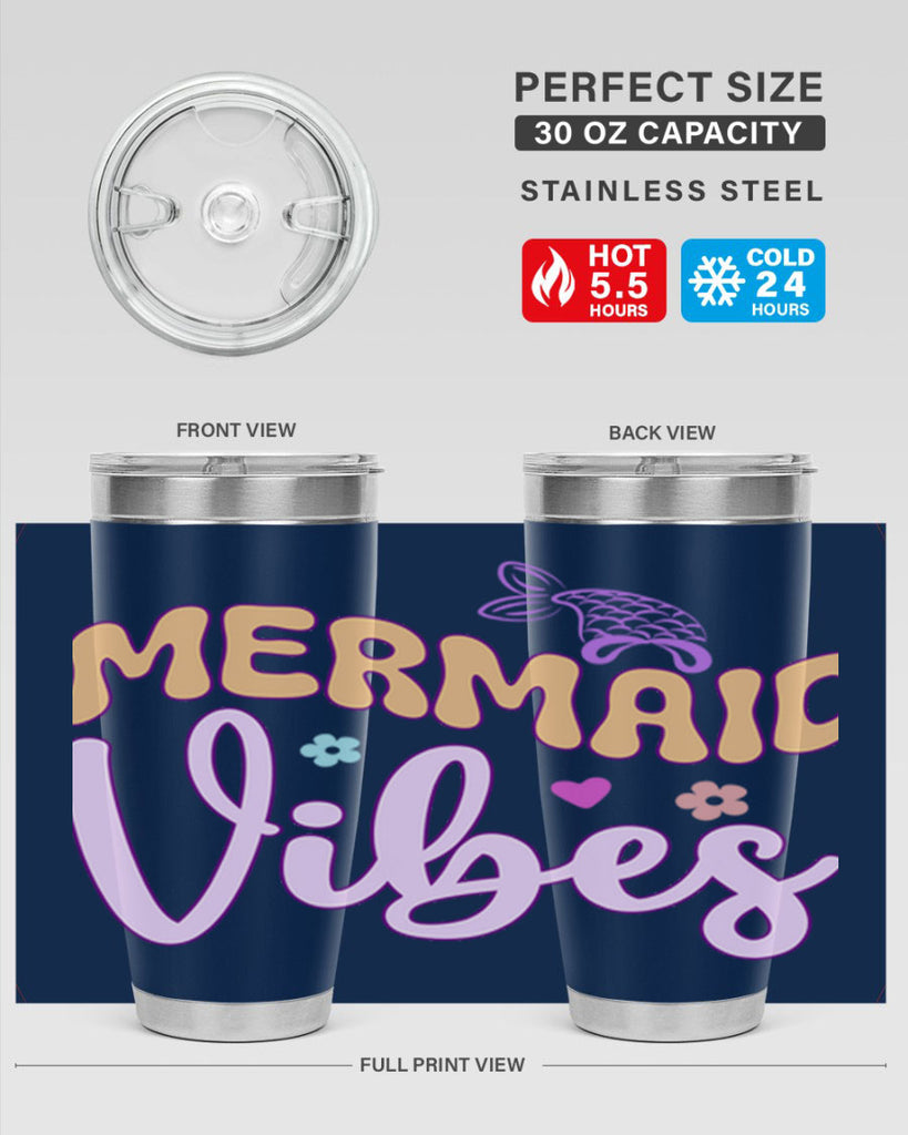 Mermaid Vibes 460#- mermaid- Tumbler