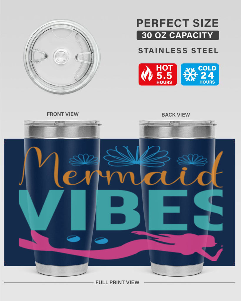 Mermaid Vibes Design 465#- mermaid- Tumbler
