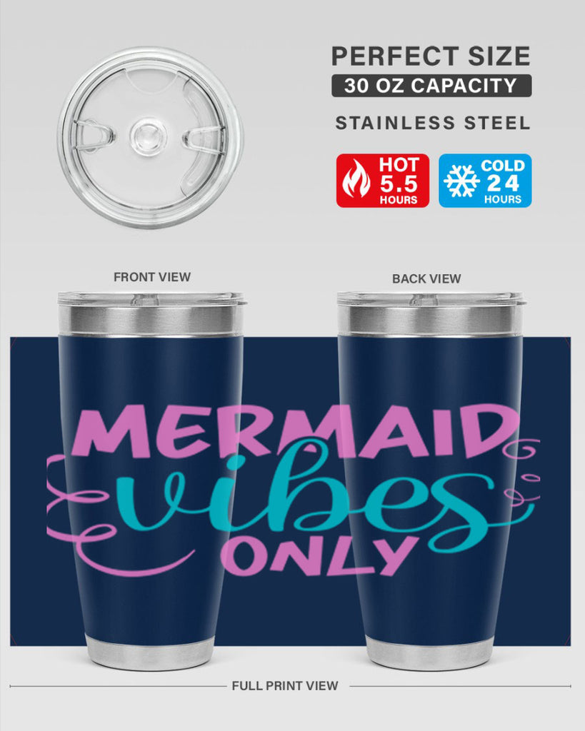 Mermaid Vibes Only 386#- mermaid- Tumbler